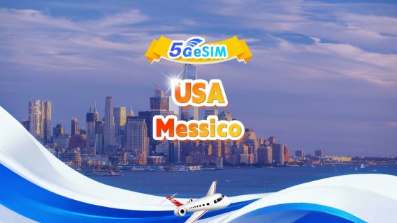 eSIM 5G disponibile negli Stati Uniti e in Messico| Pacchetto per uso giornaliero/pacchetto importo totale| 1-30 giorni|Codice QR