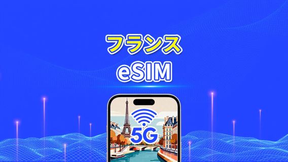 フランス eSIM | 高速データ | 5G/4G | デイリー/データパッケージ | 24時間 | 1~30日間 | QRコード