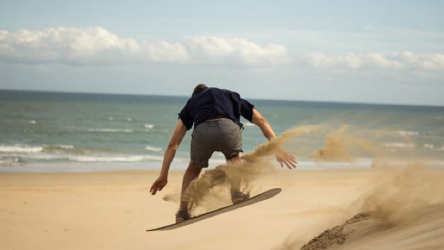 Sandboarding Jeffreys Bay