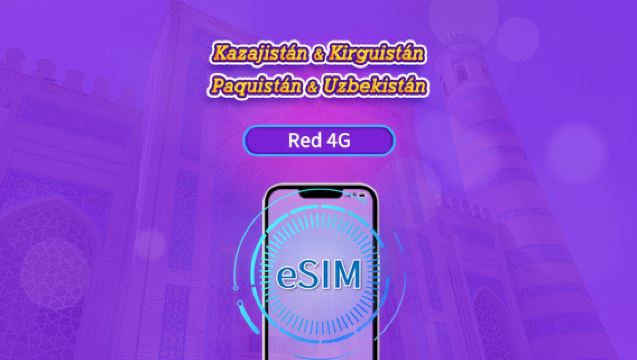 Kazajistán/Kirguistán/Pakistán/Uzbekistán | Pase diario/Plan Completo | Facturación cada 24 horas | 1-30 días | Código QR