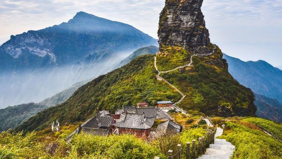 貴州銅仁梵淨山純玩一日遊【（專車上門接）優先證件】