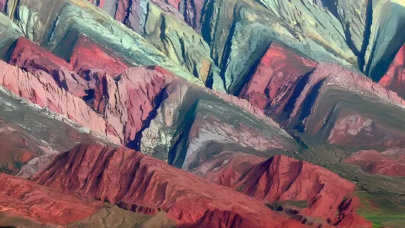 From Salta: Serranías del Hornocal and the hill of 14 colors