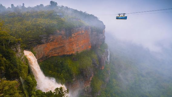 perjalanan satu hari ke Taman Nasional Blue Mountains Sydney & Tiga kereta gantung dengan Penjemputan dan Pengantaran Mercedes-Benz