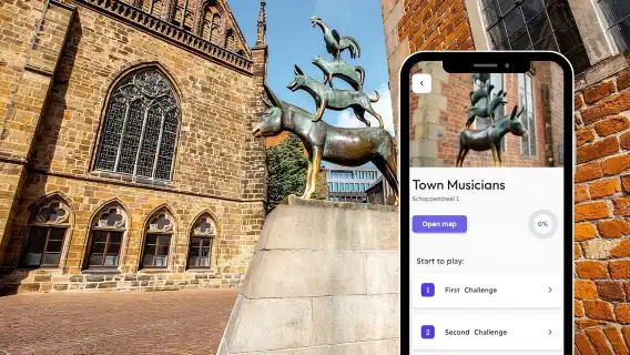 Bremen Exploration Private Game and City Tour on your Phone