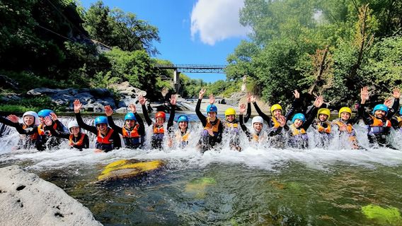 River trekking and body rafting guided tour at Alcantara Gorges