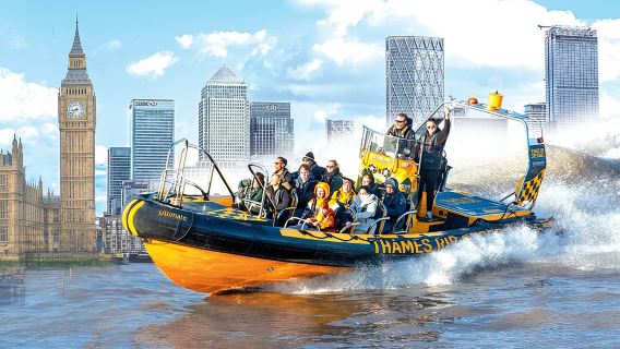 Speedboat Sightseeing: Embankment or Westminster Pier -45 Minutes