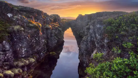 Iceland Golden Circle one-day tour|Contains crater lake|Northern Lights Night Tour can be added