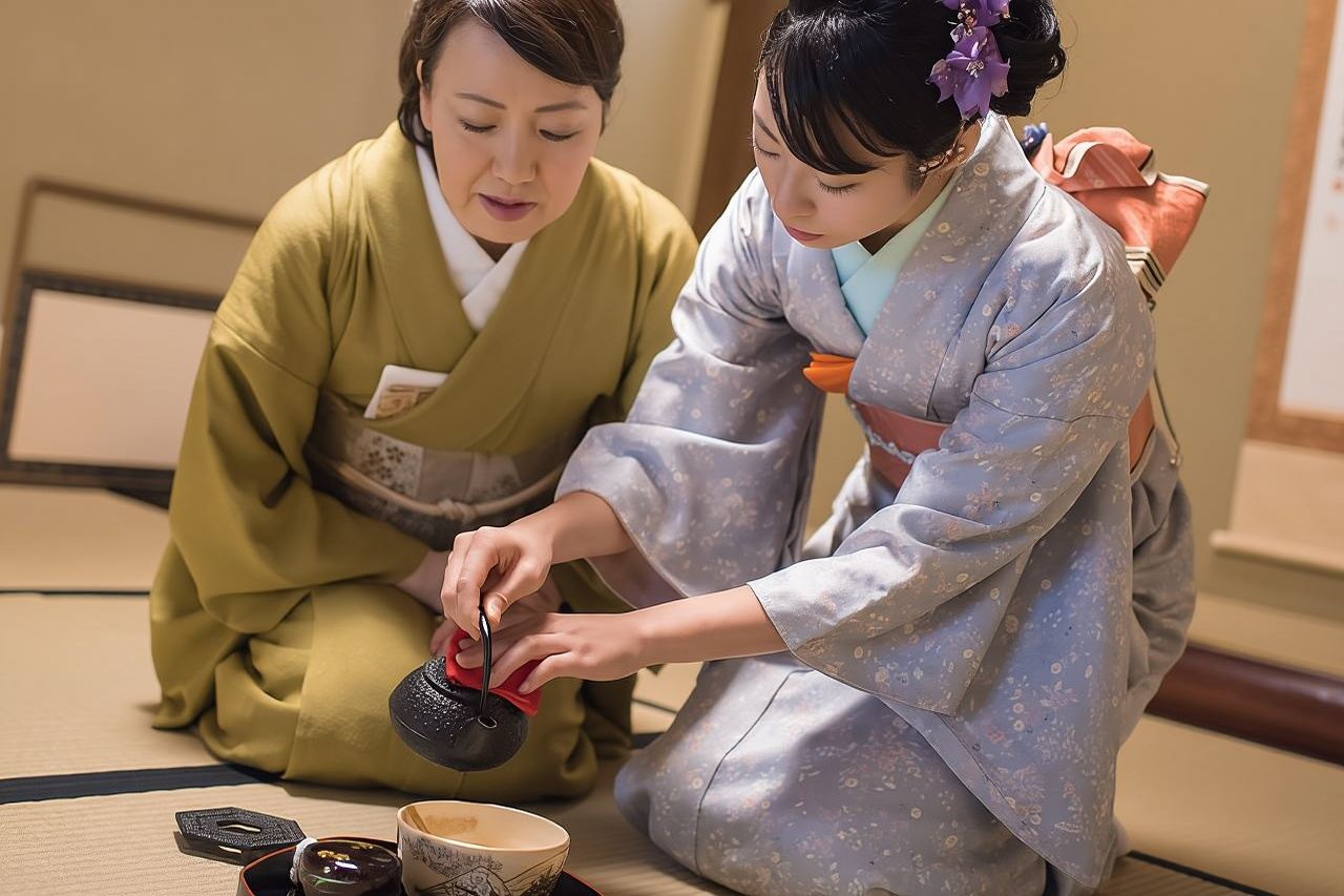 Taller de ceremonia del té en Tokio impartido por un instructor experimentado