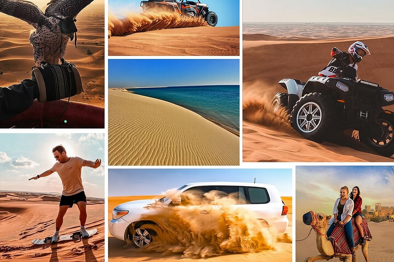 Doha : Dune Bashing,Quad Bike Or Buggy ,Camel Ride & Sandboarding