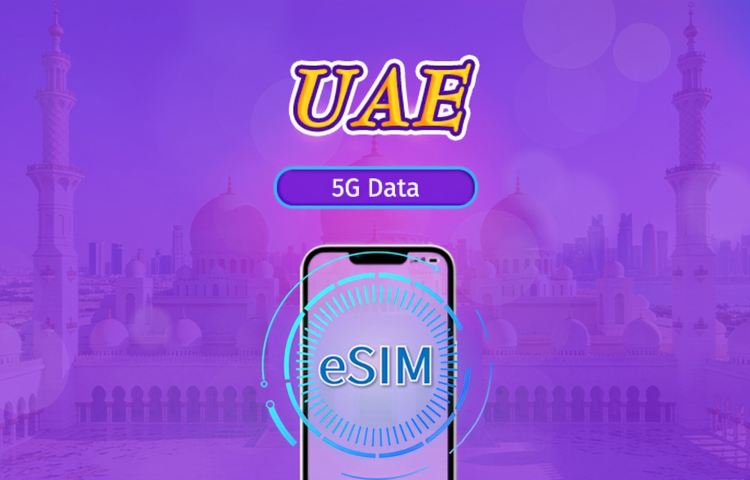 UAE | 5G/4G eSIM | Day Pass/Total Package | 24H Billing | 1-30 days | QR code
