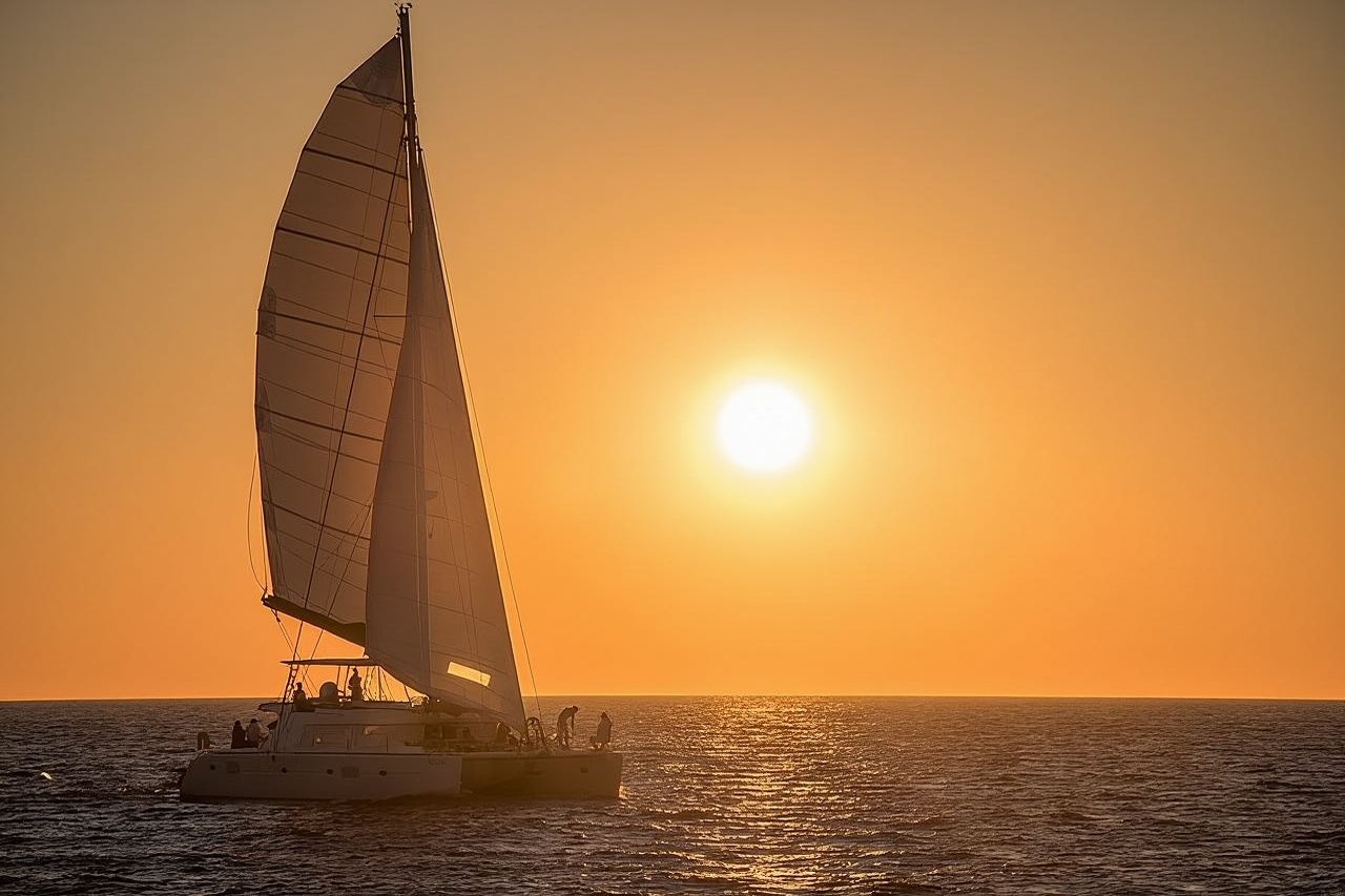 Luxury Small-Group Catamaran Cruise with BBQ, Open bar & Transfer