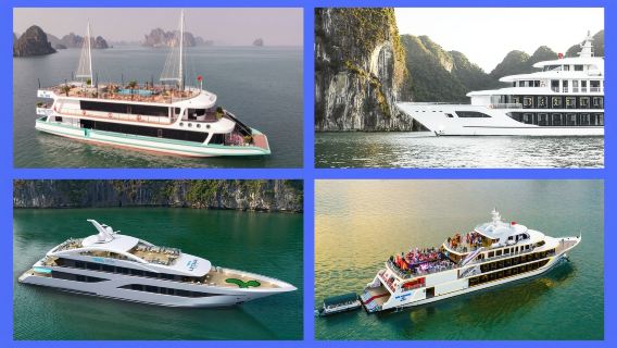 From Hanoi: Halong Bay 5-Star All-Inclusive Option Cruise with Buffet, Kayaking & Sunset