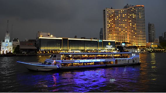 泰國曼谷夜遊湄南河|多款豪華遊船任選|含自助晚餐+甲板座位可選