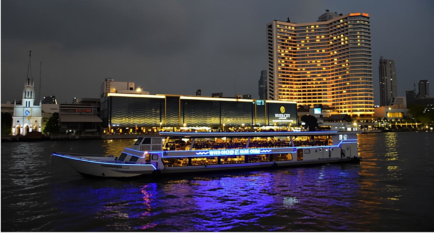 [Du thuyền đêm sông Chao Phraya Hoa Ngọc Lan] Du thuyền lãng mạn kèm ẩm thực hảo hạng là một trong những lựa chọn không thể bỏ qua của bạn