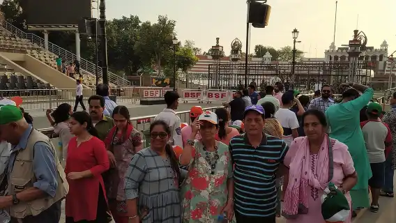 Amritsar Wagah Border Flag Ceremony.
