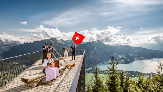Interlaken: Funicular Ticket to Harder Kulm