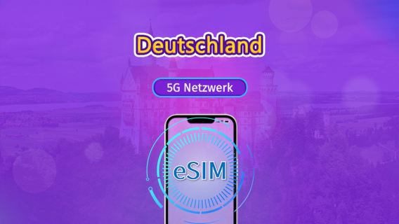 Deutschland | 5G/4G eSIM | Gesamtpaket | 24-Stunden Abrechnung | 7-30 Tage | QR-Code