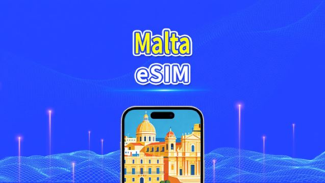 eSIM de Malta | 5G/4G | Datos de alta velocidad | 24 horas | 1-30 días | Código QR