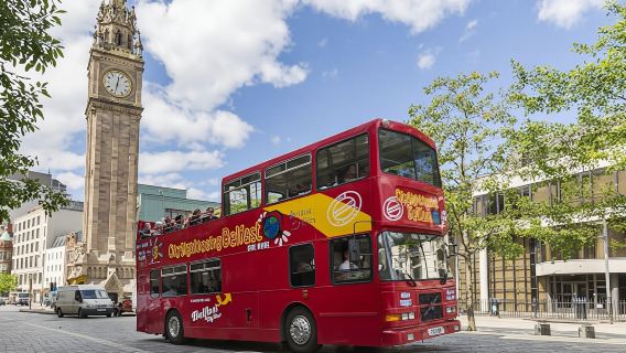 City Sightseeing hop-on hop-off bus tour of Belfast
