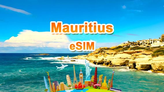 Mauritius 4G eSIM|Total package|Total 1GB-30GB|3-30 days|QR code