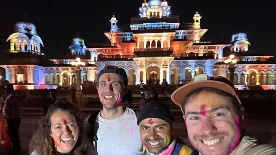 Visita guidata a piedi della città patrimonio di Jaipur al crepuscolo con degustazione di cibo