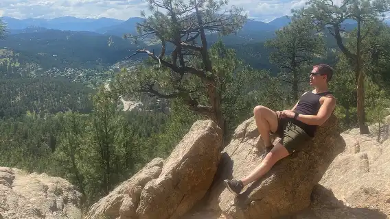 Guided Hiking Tour in Colorado Rocky Mountains View of Mt BlueSky