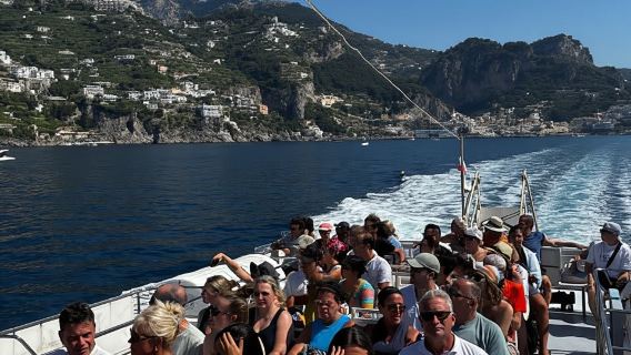 Desde Roma: Costa Amalfitana, Positano y Amalfi en barco y tren