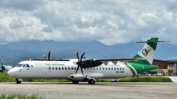 Penerbangan sekali jalan dari Bhairawaha ke Kathamndu