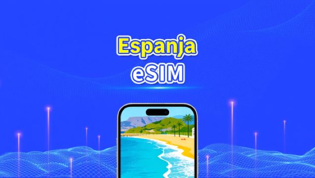 Espanja eSIM | Nopea nettiyhteys | 5G/4G | Päiväpaketti/datapaketti | 24 tuntia | 1–30 päivää | QR-koodi