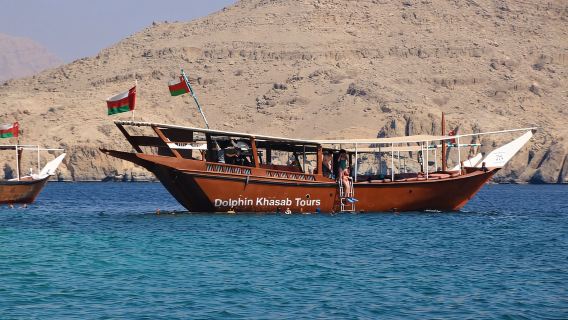 From Khasab: Fjords of Musandam Dhow Cruise & Buffet Lunch