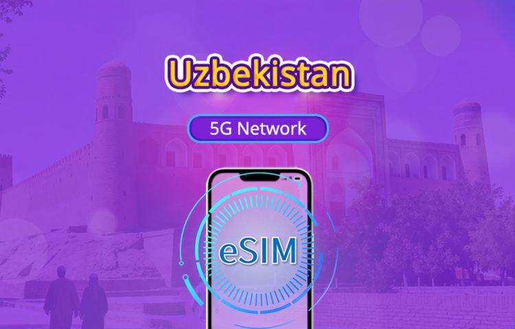 Uzbekistan 5G eSIM | Supports Google Maps / TikTok | Daily Plans / Total Plans | 1–30 Days | 24-Hour Billing | QR Code