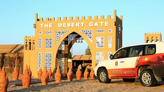 Safari por el desierto de Abu Dabi por la tarde y cena barbacoa