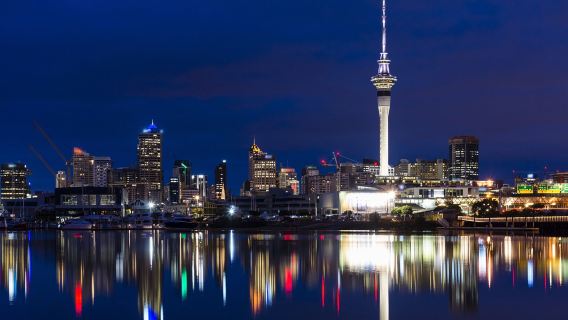 紐西蘭奧克蘭天空塔+戰爭紀念博物館+教會灣+凱利塔頓海底世界