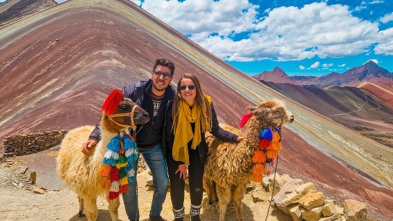 Tour di un giorno intero alla Montagna Arcobaleno da Cusco con pranzo