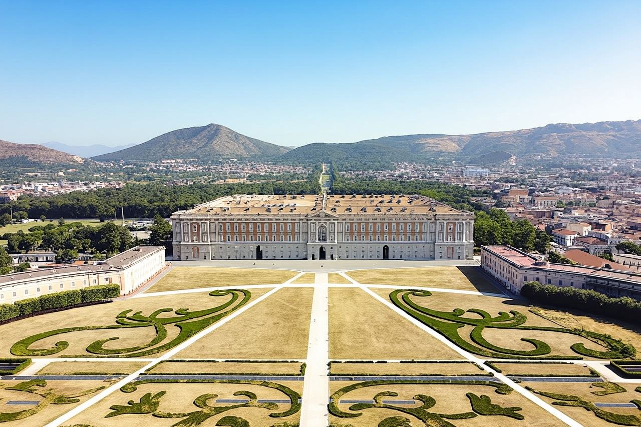 Visita en grupo reducido al Palacio Real de Caserta con servicios de traslado a los Jardines Ingleses