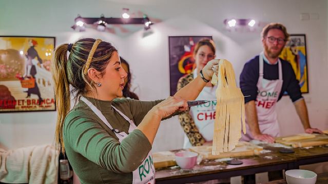 Pasta and Tiramisu Cooking Class Near the Colosseum
