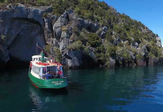 Lake Taupō Māori Rock Carvings Scenic Cruise aboard Ernest Kemp
