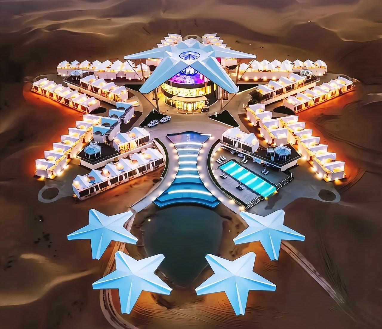 中衞沙坡頭星星酒店含房費+接機+早晚餐+景區門票+全日制活動