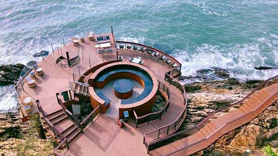 【6人私家團】雙月灣礁石酒吧+漁船捕魚+佛跳牆大盆菜半日遊