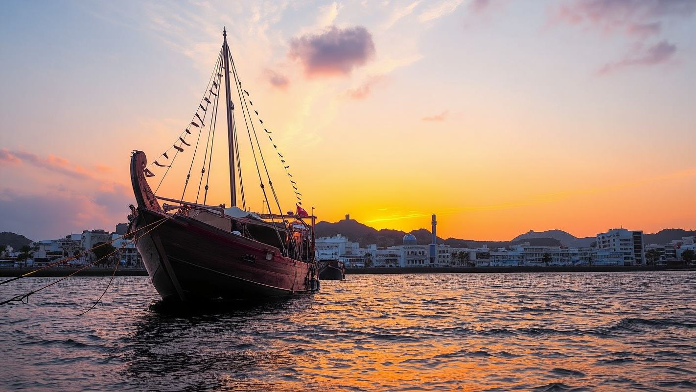 Muscat: crociera al tramonto in un tradizionale dhow omanita