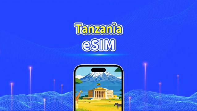 eSIM Tanzania | 4G | Pakej Data Harian/Total | 1–30 hari | Pengebilan 24 Jam | Kod QR