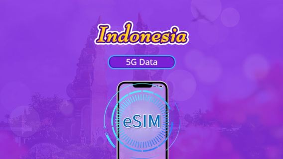 Indonesia 5G eSIM | Supports Google Maps / ChatGPT | Daily/Total Data Plans | 24-Hour Billing | 1–30 Days | QR Code