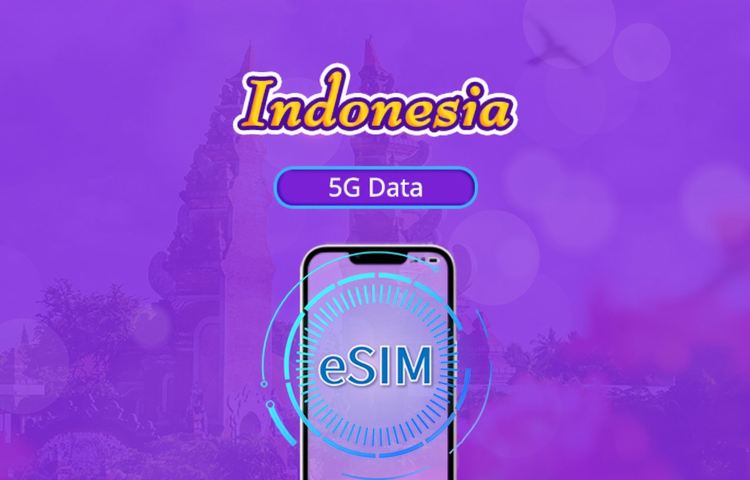 Indonesia 5G eSIM | Supports Google Maps / ChatGPT | Daily/Total Data Plans | 24-Hour Billing | 1–30 Days | QR Code