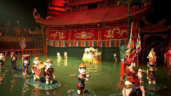 Skip the line: Thang Long Water Puppet Theater Entrance Tickets
