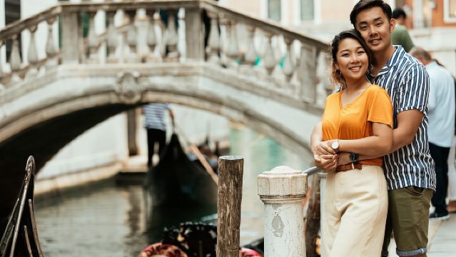 Fabelhaftes Fotoshooting in den Kanälen von Venedig