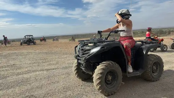 Agafay Desert, 2H of Quad Biking, tea & transfer from Marrakech