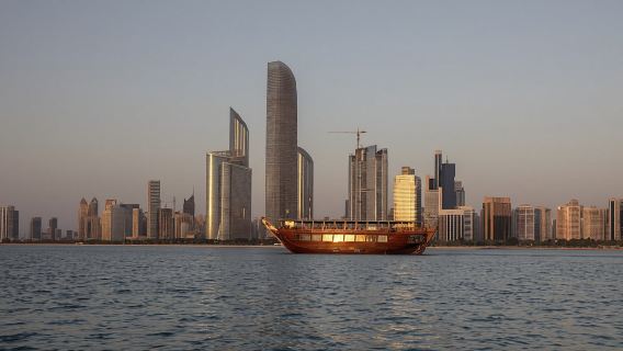 Sightseeing cruise with refreshments and show at Presidential Palace