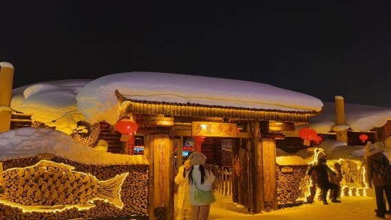 包車遊夜景團多組合含馬拉爬犁、雪鄉、畫廊、大禿頂子雪鄉一日遊