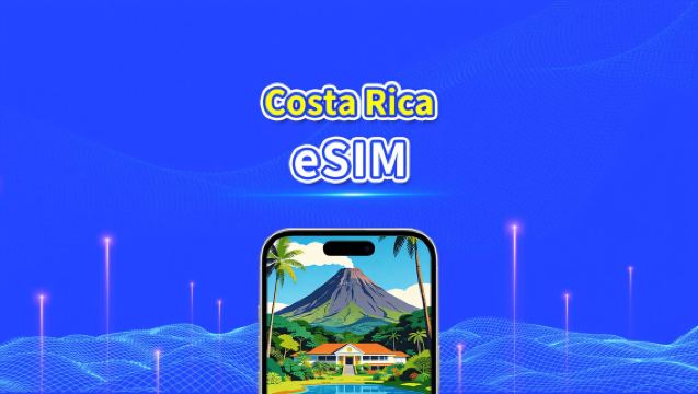 eSIM Costa Rica | 4G | Pacchetto Dati Giornaliero/Totale | 1–30 giorni | Fatturazione 24 Ore | Codice QR