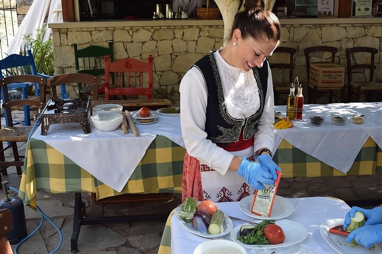 Heraklion: lezione privata di cucina cretese con pranzo ad Arolithos